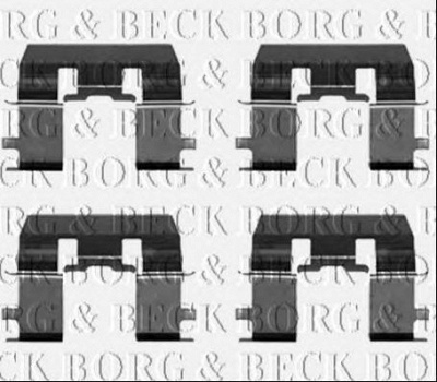 BORG & BECK bbk1533 -  Комплектующие, колодки дискового тормоза
